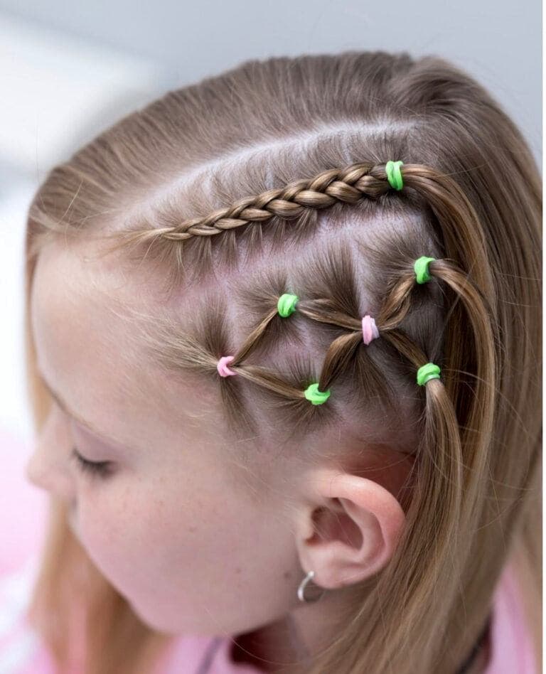 Coiffure petite fille avec tresse - 45 coiffures de petite fille