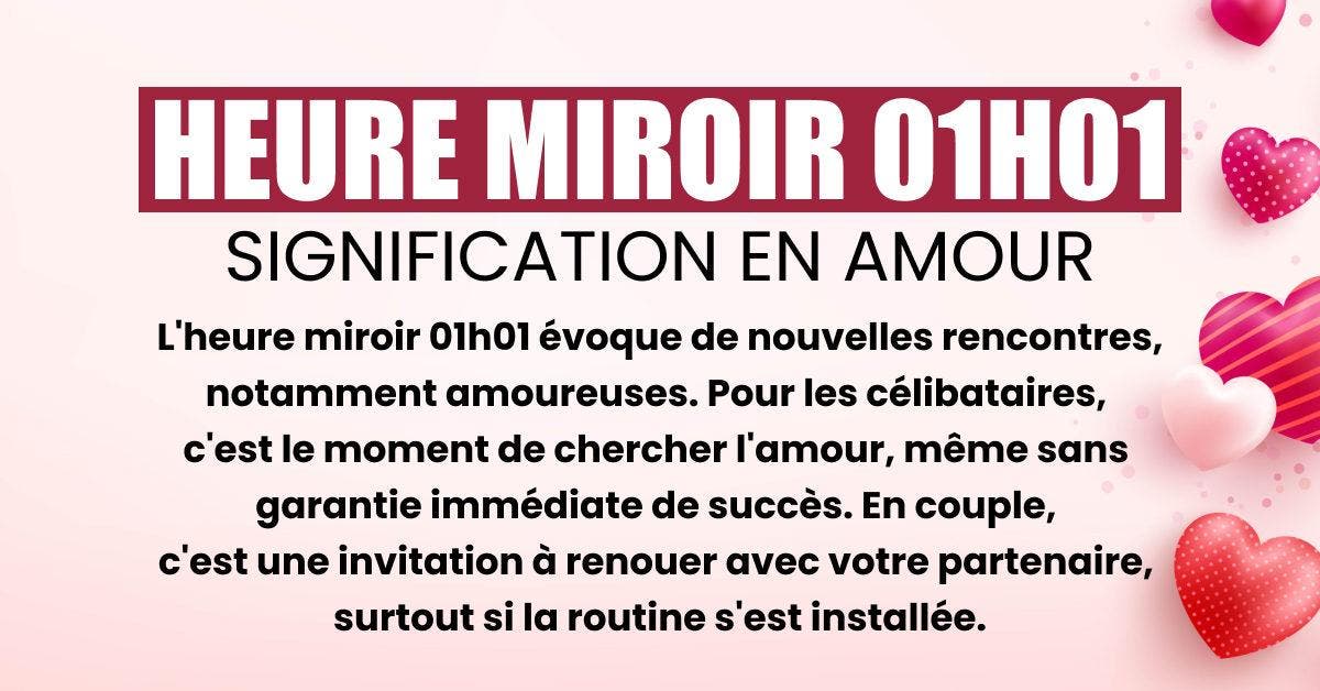 01h01 signification en amour