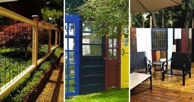 10 idées de clôture de jardin à faire soi même