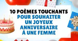 10 poèmes touchants pour souhaiter un joyeux anniversaire à une femme