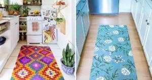 12 idées de tapis pour sublimer le sol de la cuisine