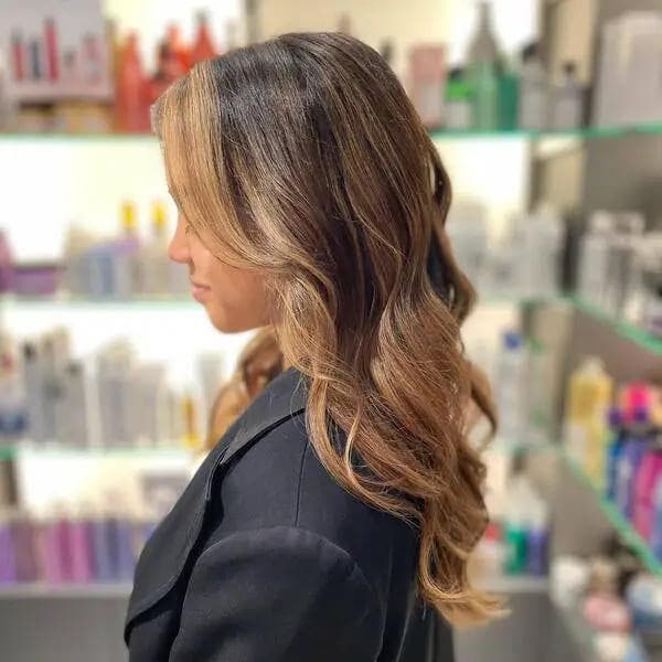 Balayage Caramel Sur Cheveux Brun Clair