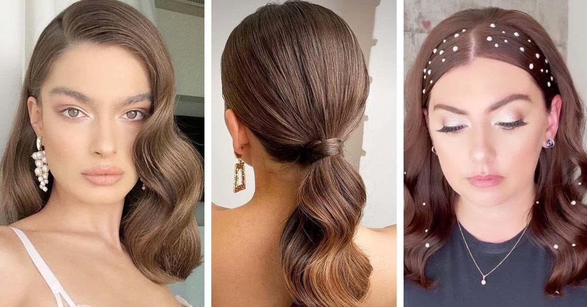 15 coiffures de mariage pour les invitées aux cheveux mi-longs tendance 2024
