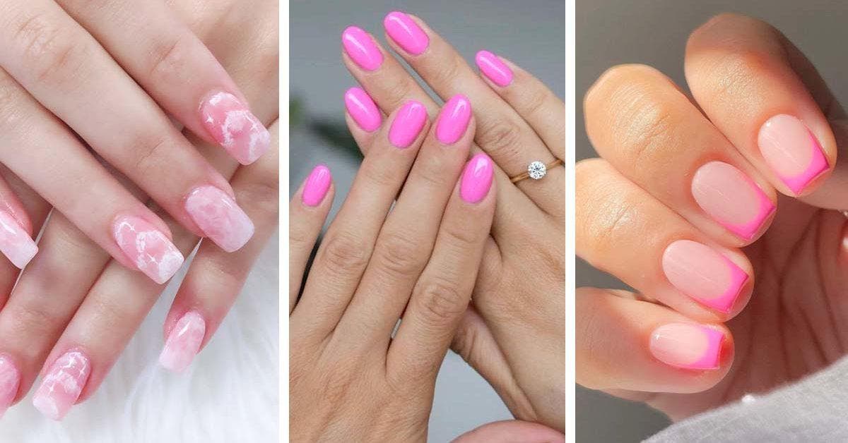 15 modèles d’ongles rose poudré tendance en 2024