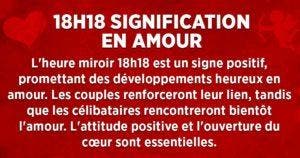 18h18 en amour significations et interprétations en numérologie