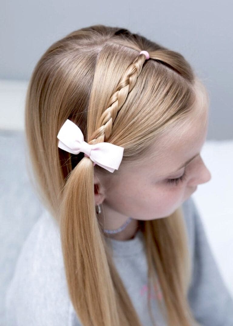 9 idées de coiffure noeud ultra mignonnes pour votre fille