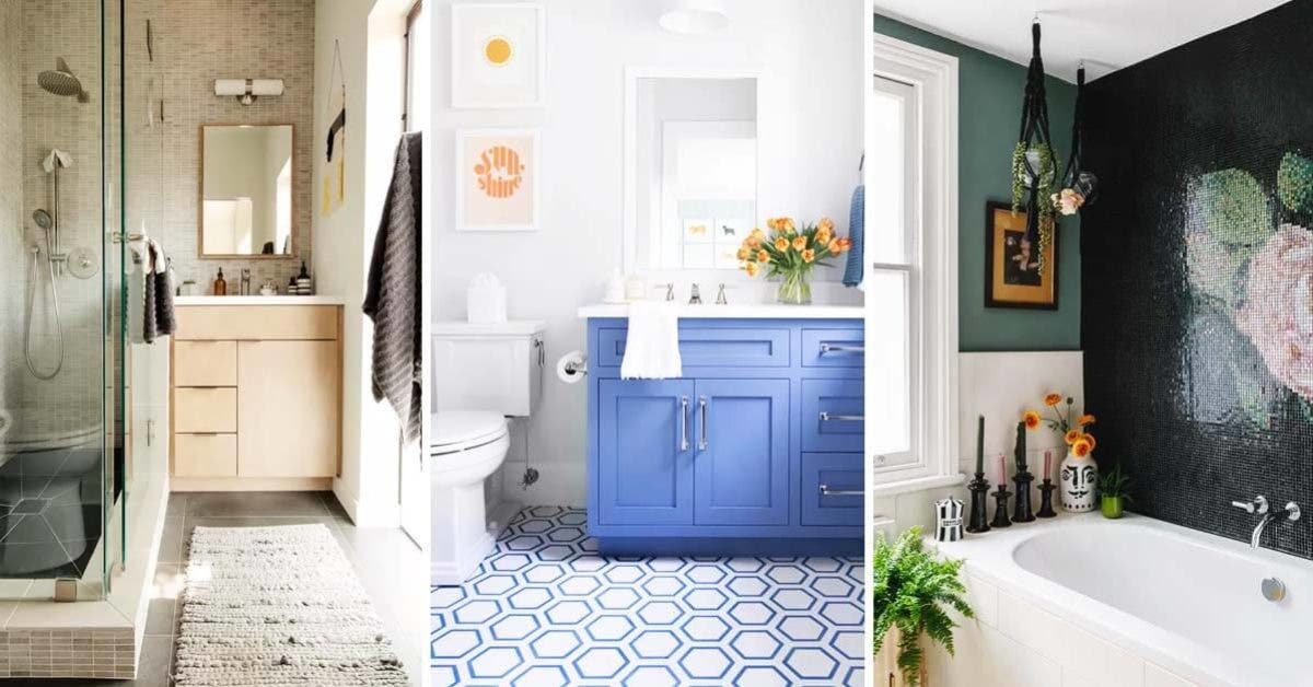 20 idées de déco salles de bains qui vont donneront envie de faire des travaux