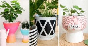 20 idées déco pour des pots de fleurs colorés