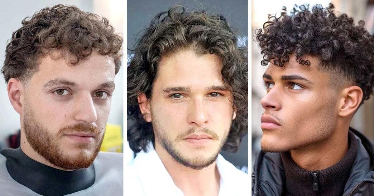 20 idées tendance de coupes de cheveux frisés et bouclés pour homme en 2024