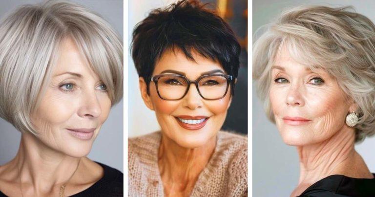 20 modèles de coupes de cheveux courtes pour les femmes de 70 ans les