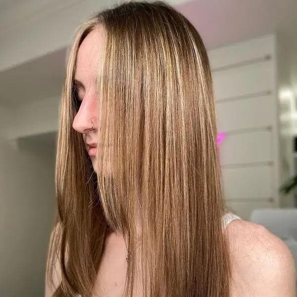 Balayage Caramel Sur Cheveux Lisses