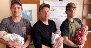 3 pompiers de la même caserne deviennent pères le même jour et dans le même hôpital