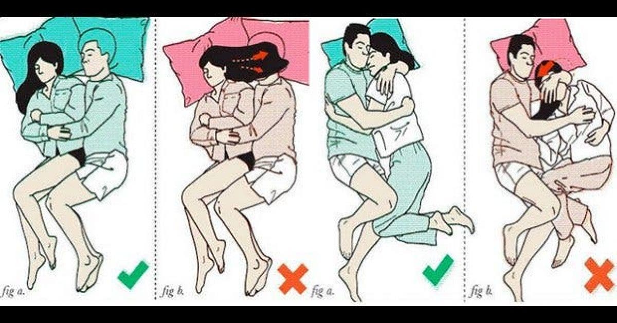 4 positions pour mieux dormir en couple 1