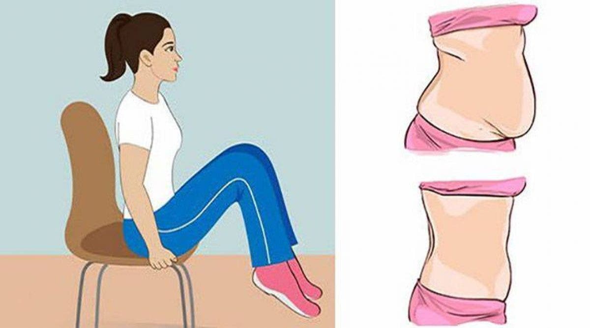 5 exercices qui vont dégonfler votre ventre pendant que vous êtes assis