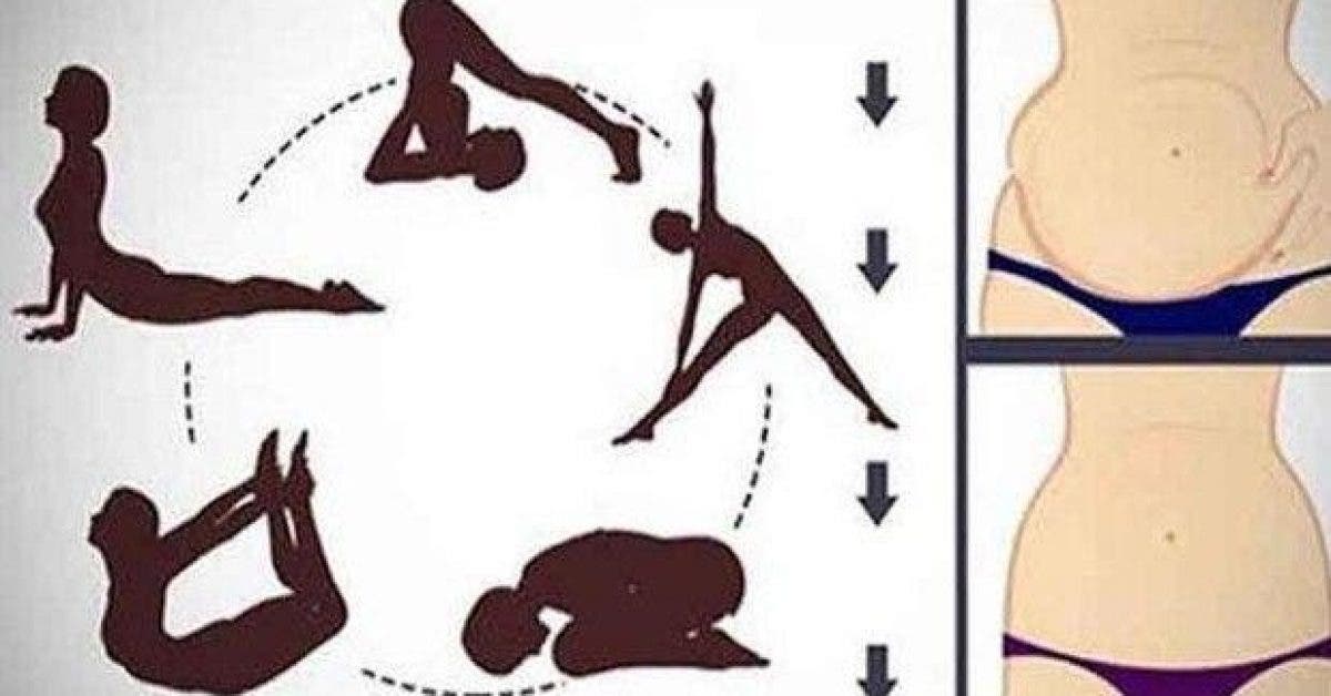 5 poses de yoga pour vous debarrasser de la graisse abdominale 1