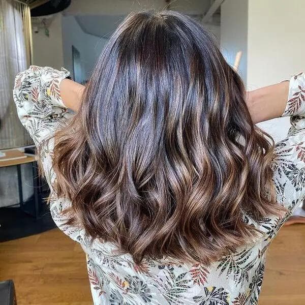 Balayage Caramel Latte Ombré