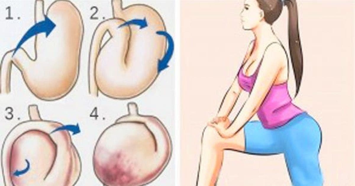 6 exercices simples et efficaces pour lutter contre les ballonnements, améliorer la digestion et brûler la graisse du ventre !