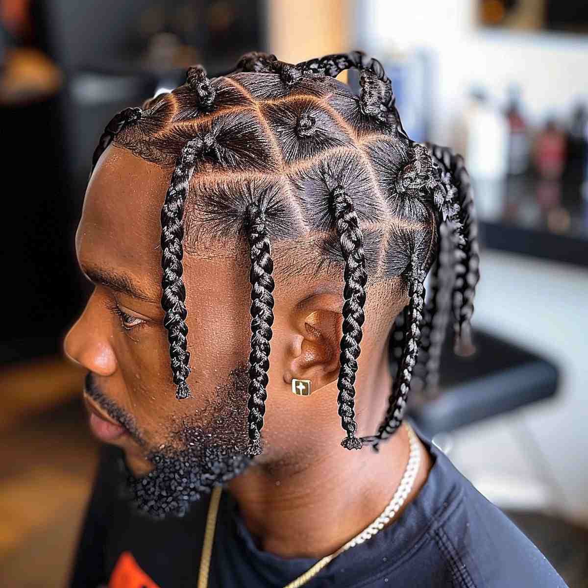 Tresses sur cheveux courts. Source spm