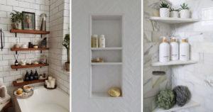 6 idées d’étagères de douche pour apporter une touche moderne à votre salle de bain