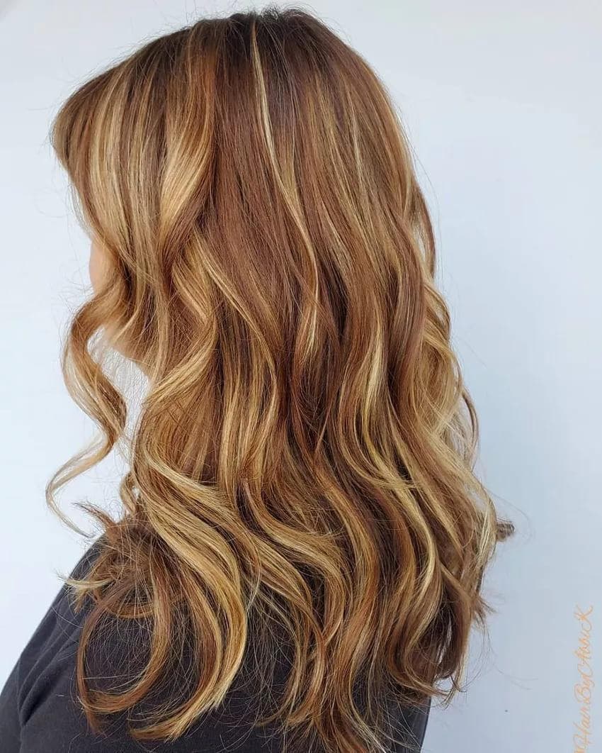 Balayage Caramel Auburn