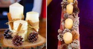 7 idées de décoration DIY originales avec des pommes de pin pour sublimer la maison avant Noël001