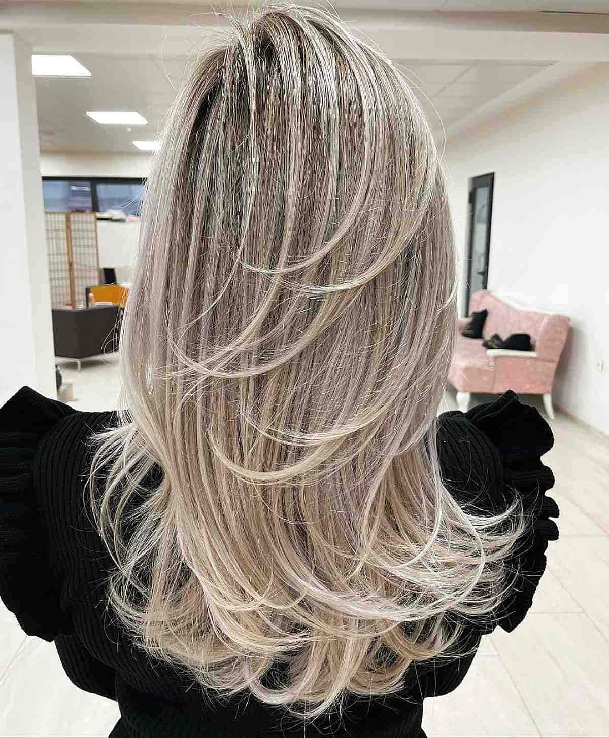 Cabelos Cônicos com Balayage Loiro