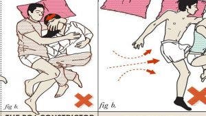 8 positions que les couples doivent éviter pour dormir