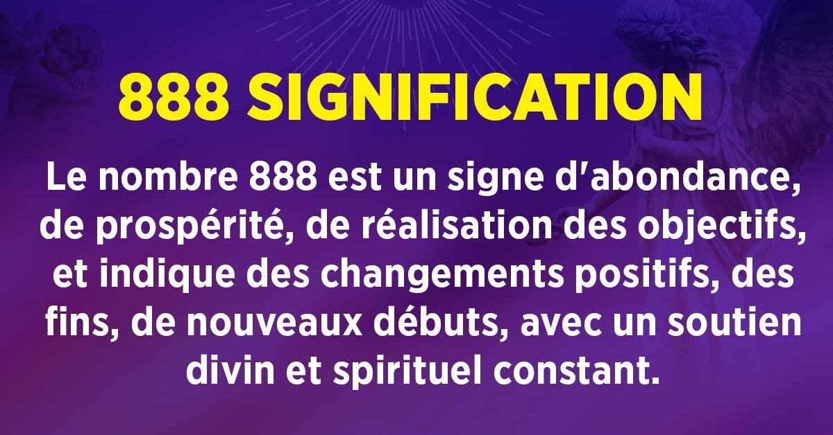 888 signification et interprétation en numérologie