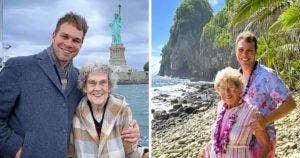 À 93 ans une mamie américaine réalise son rêve de voyage avec son petit-fils