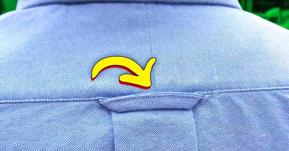 À quoi sert la boucle à l’arrière des chemises pour homme