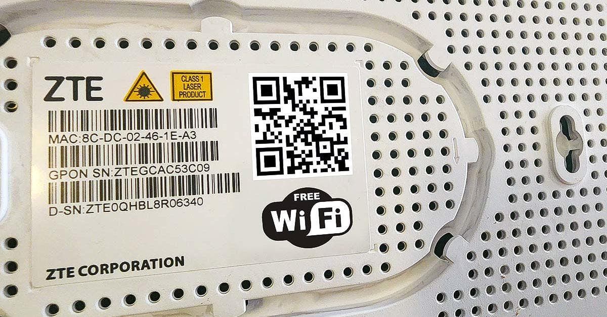 À quoi sert le code QR au dos du routeur WIFI v2