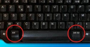 À quoi servent les deux touches Alt du clavier001