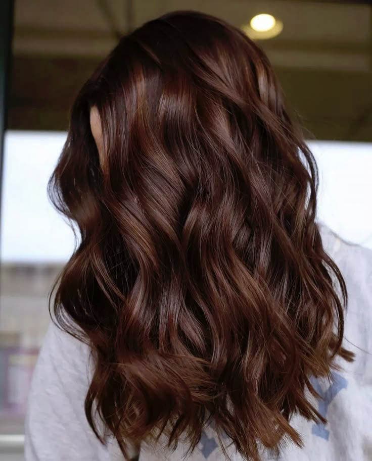 Balayage auburn chocolat Balayage auburn chocolat