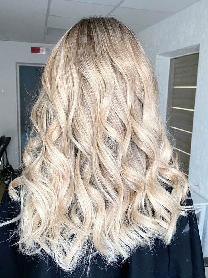 Balayage blond beurre Balayage blond beurre