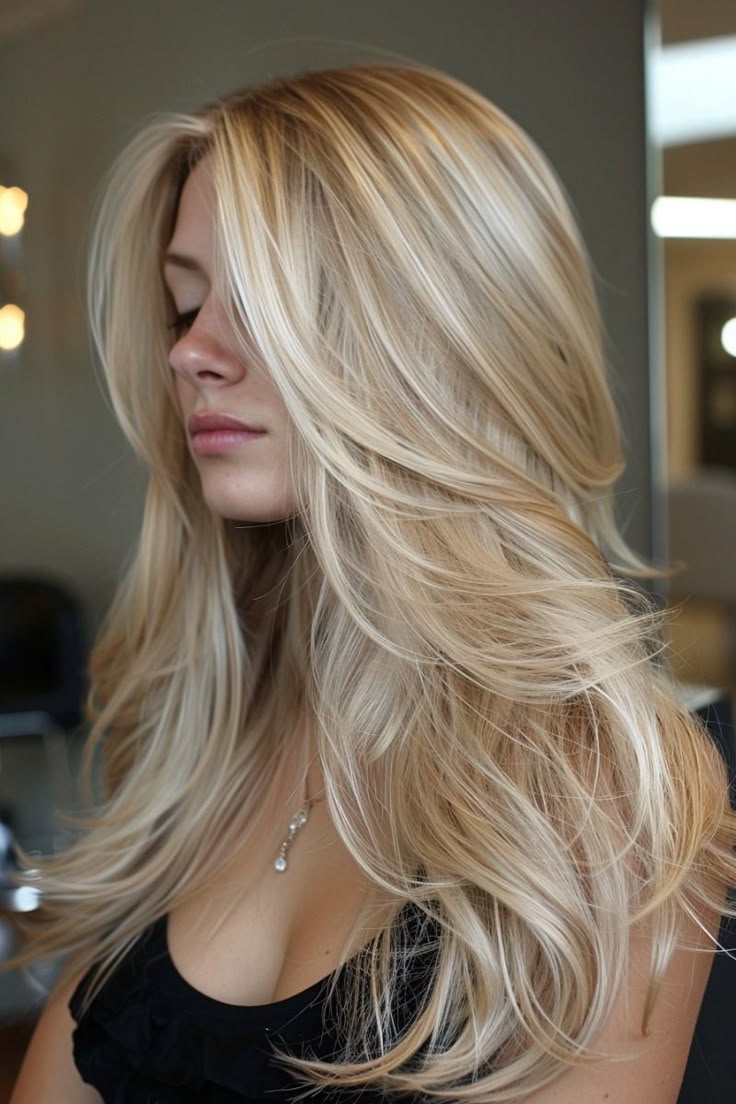 Balayage blond californien