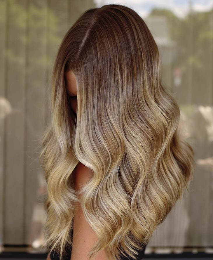Balayage blond caramel Balayage blond caramel