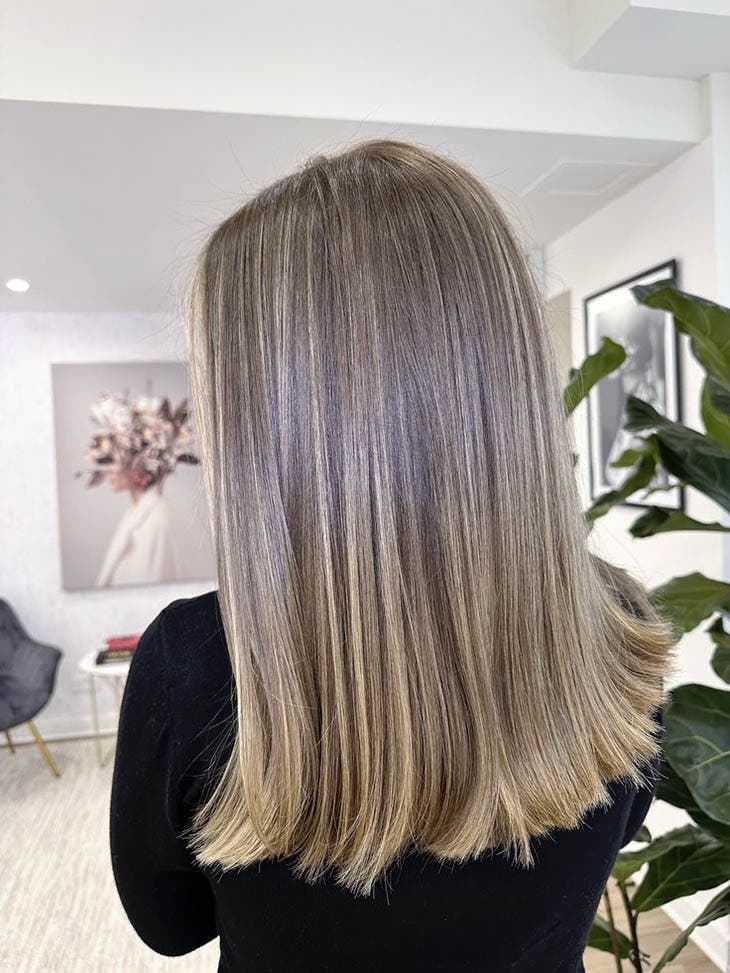 Balayage blond fondu Balayage blond fondu