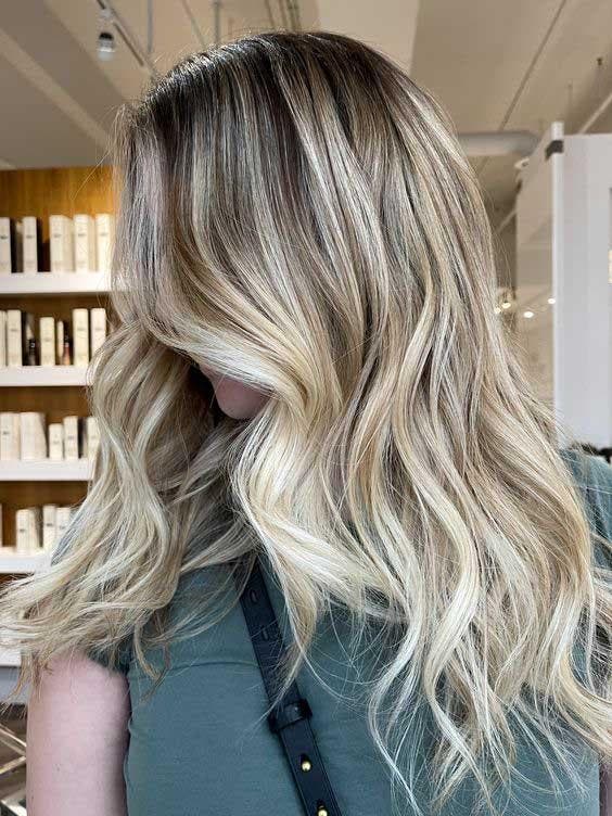 Balayage loiro intenso