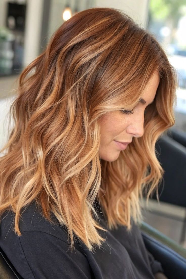 Balayage blond miel