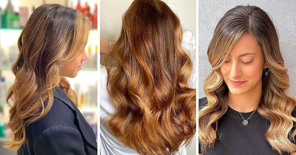 Balayage sur cheveux chatains - Marie Claire