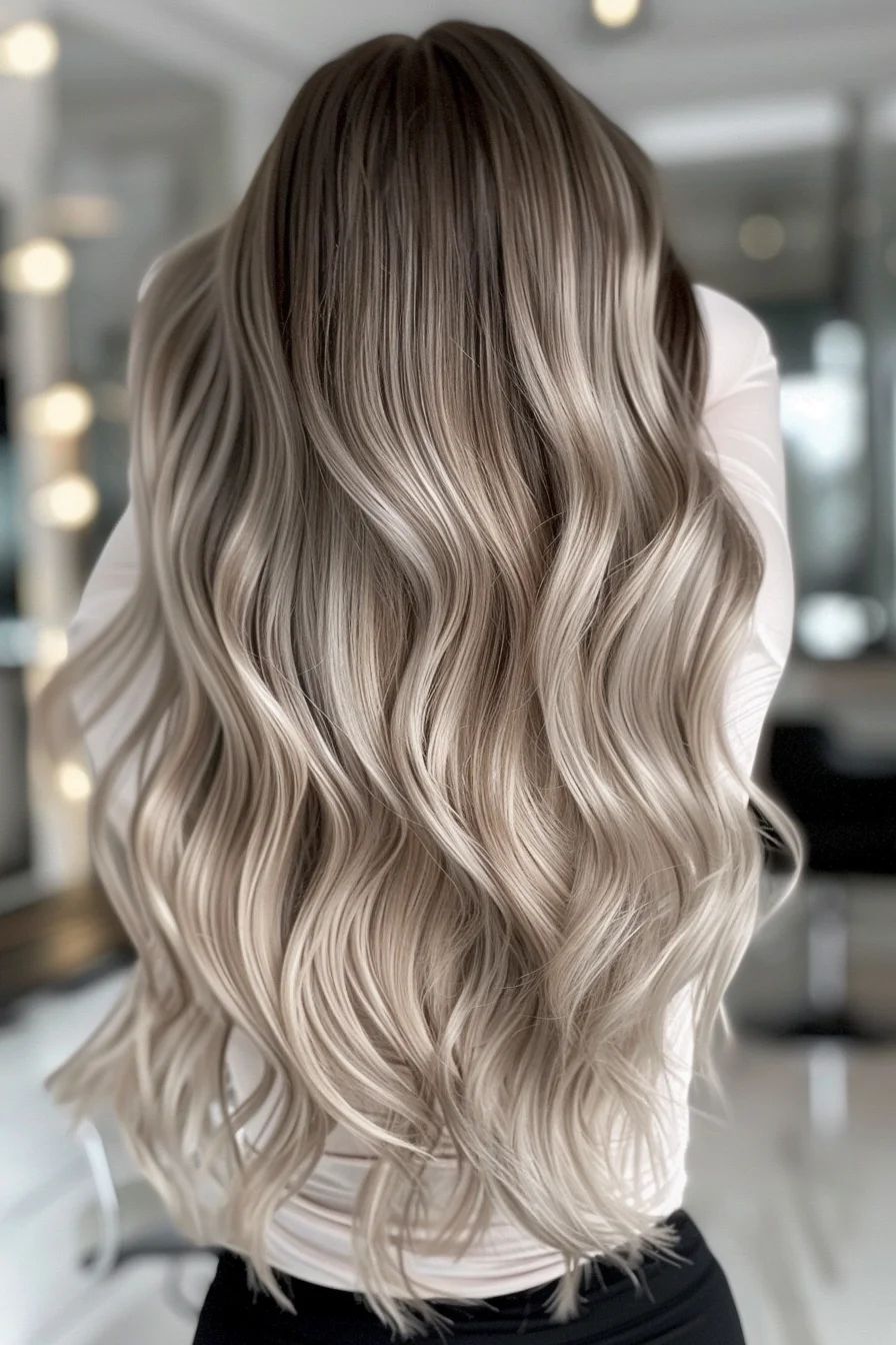 Balayage cendré glacé