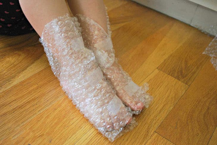 Burbujas de aire para proteger tus pies 1