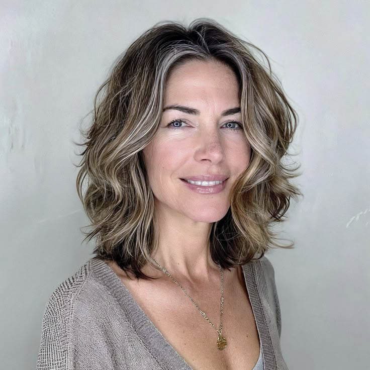 Carré long avec dégradé léger Carré long avec dégradé léger