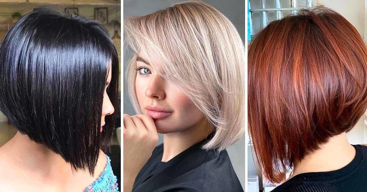 Carré plongeant courts pour cheveux fins _ 40 idées de coiffures tendances