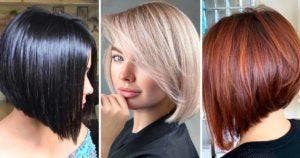 Carré plongeant courts pour cheveux fins _ 40 idées de coiffures tendances