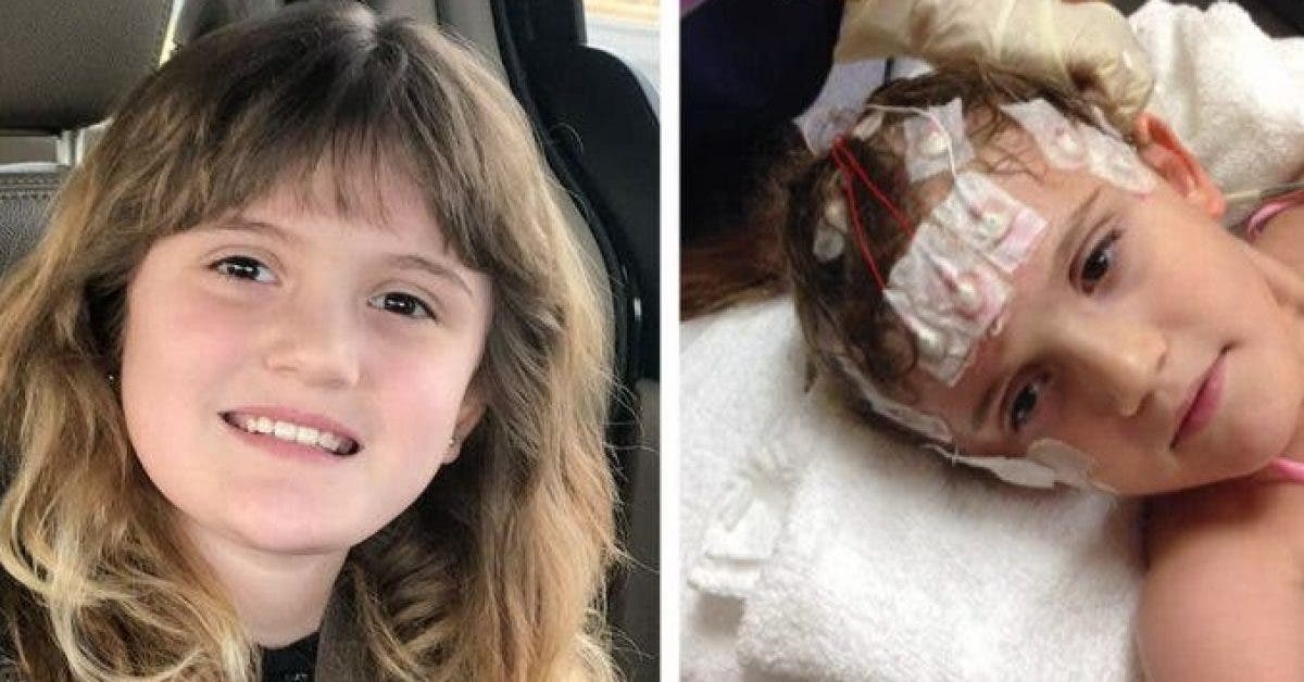 Cette fillette de 9 ans atteinte dune maladie rare du cerveau demande 10.000 prieres avant son operation 1