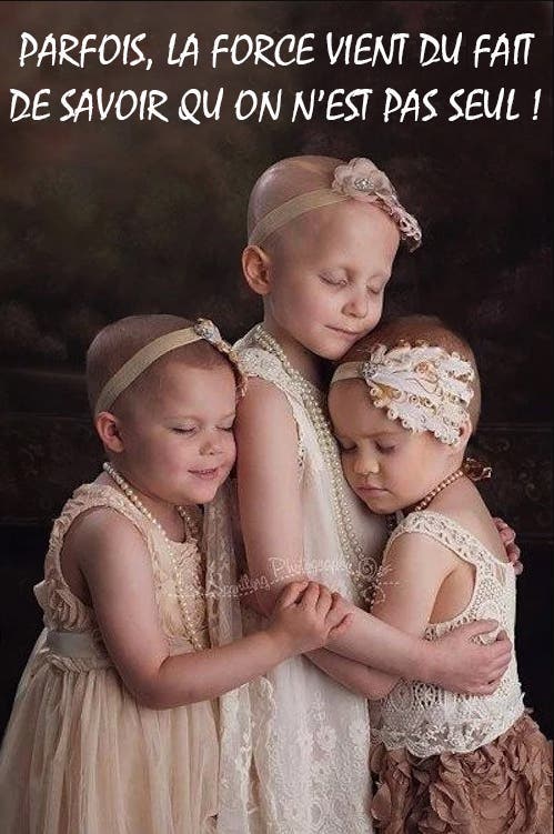 Cette image de 3 fillettes cancéreuses a fait le tour du monde