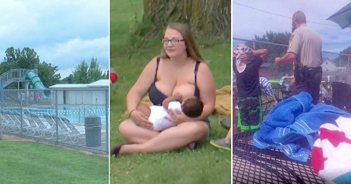 Cette maman a été virée d’une piscine par un policier pour avoir allaité son bébé en public