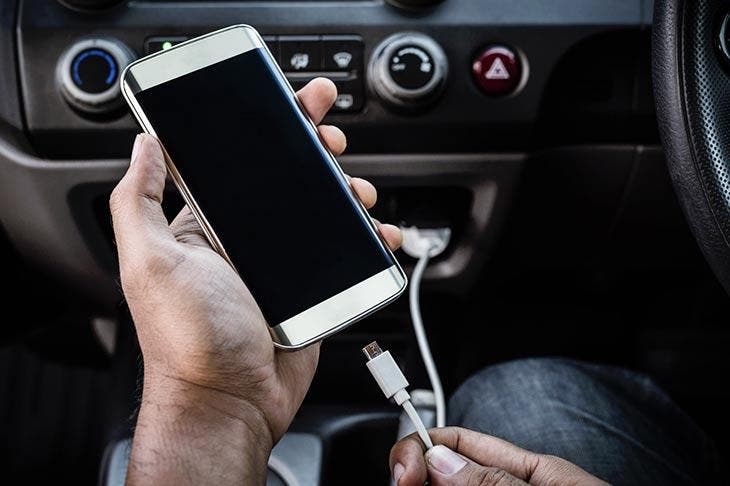 Charge your phone in the car