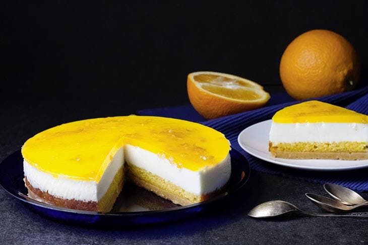 No-bake orange cheesecake